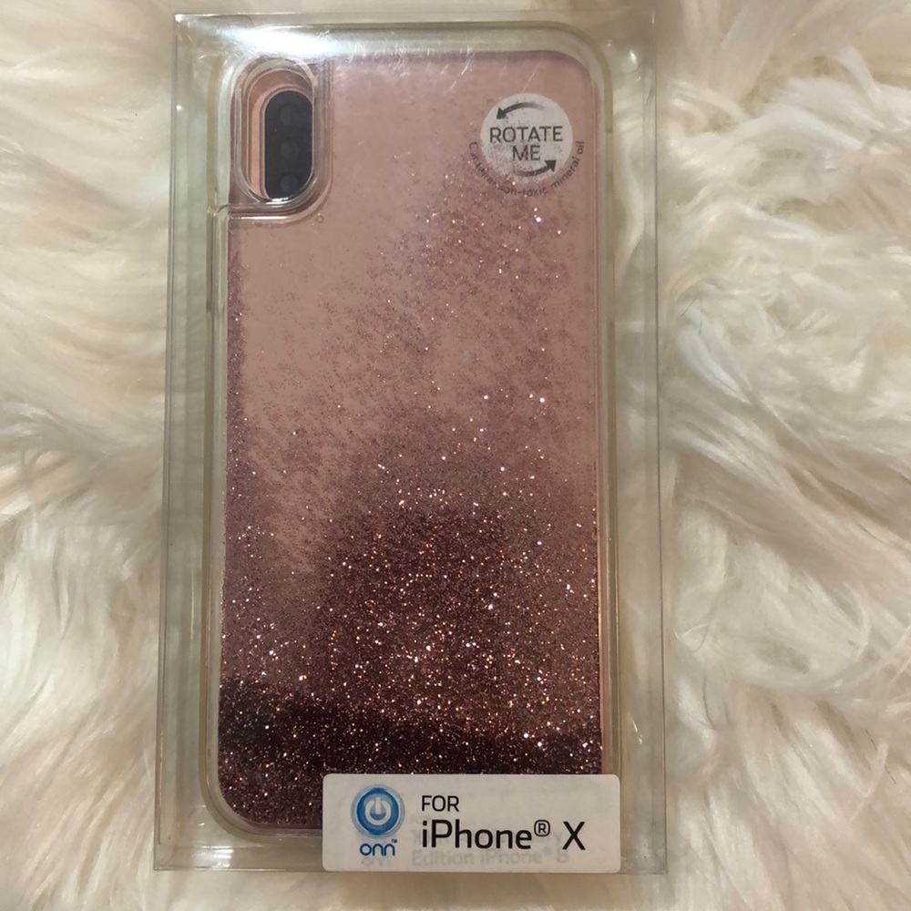 Onn iPhone X glitter flow phone case—— SOLD